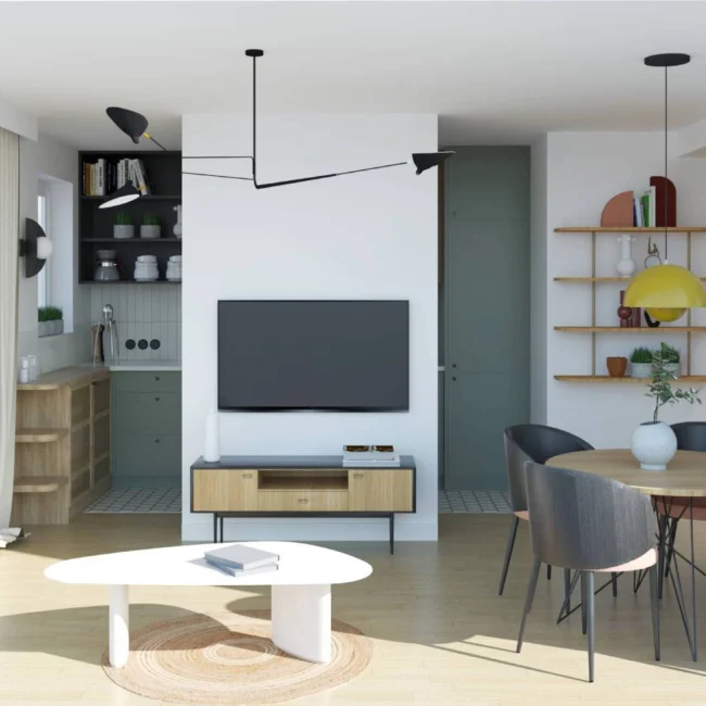 _mieszkanie_na_start_salon_lampa_meble_retro_krakow_malopolska_2